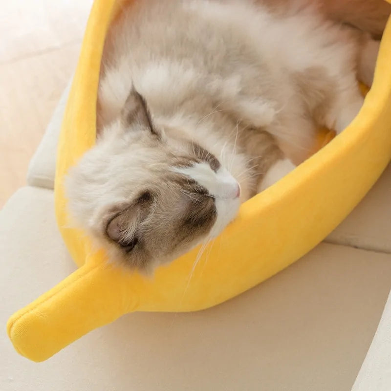 Banana Shape Cat Bed