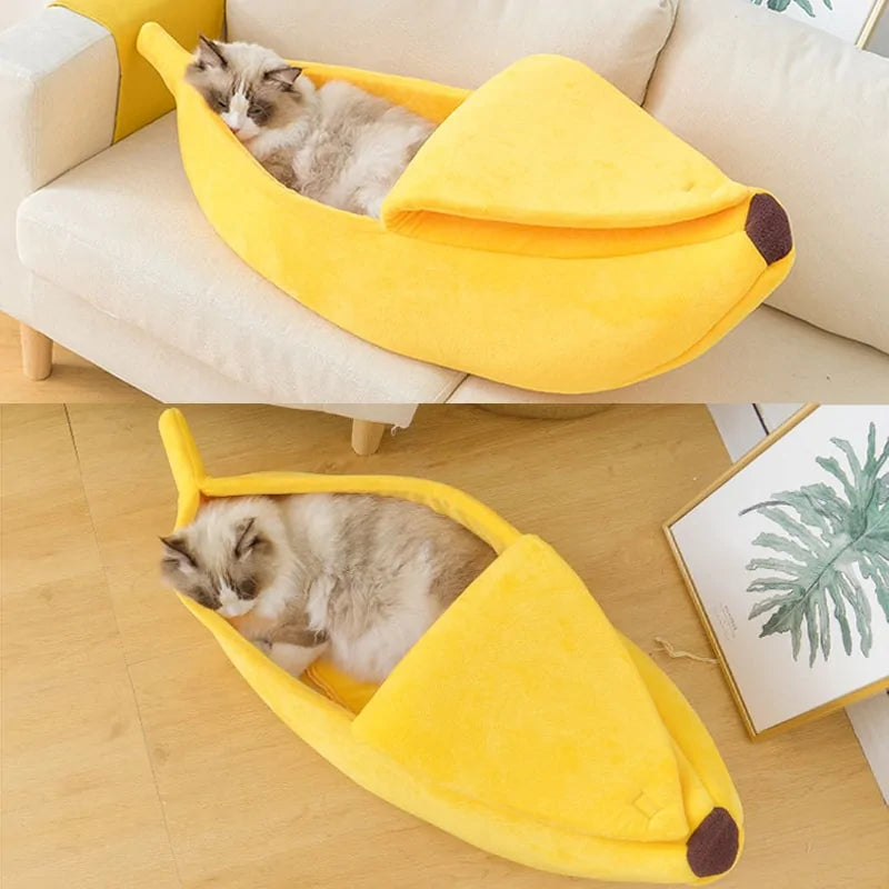 Banana Shape Cat Bed